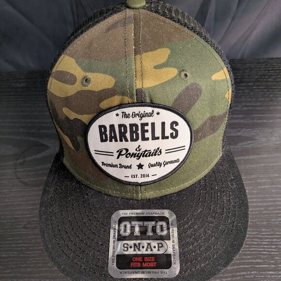 Barbells And Ponytails Trucker Dad "OG" Mesh Back  Baseball Hat - Picture 1 of 1